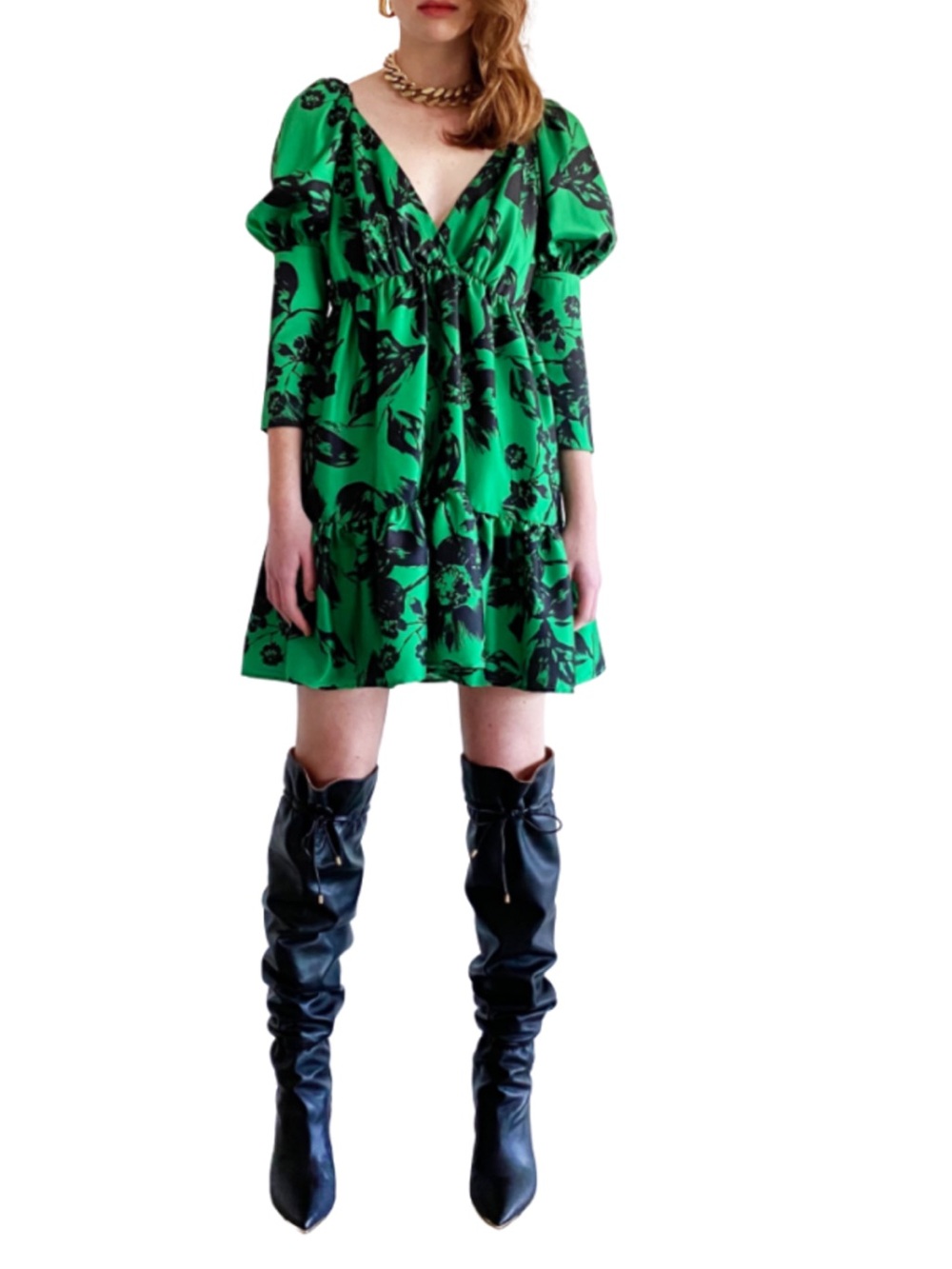 NWT DELFI COLLECTIVE
VICTORIA DRESS - GREEN
